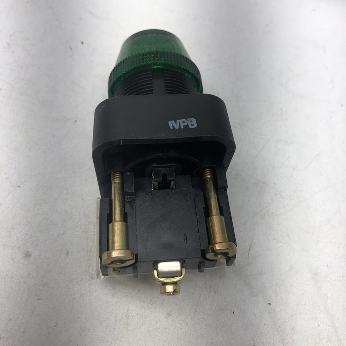 NUEVA LUZ PILOTO ALLEN BRADLEY 800H-PRDH16G DE DOBLE ENTRADA, ALTA VISIBILIDAD, VERDE, 120 V