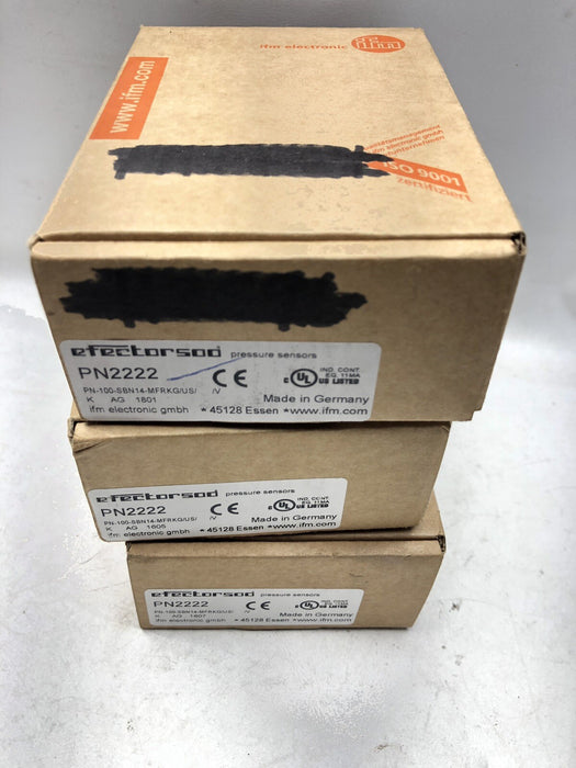 BAHARU IFM EFECTOR500 SENSOR TEKANAN PN2222 PN-100-SBN14-MFRKG/US NIB