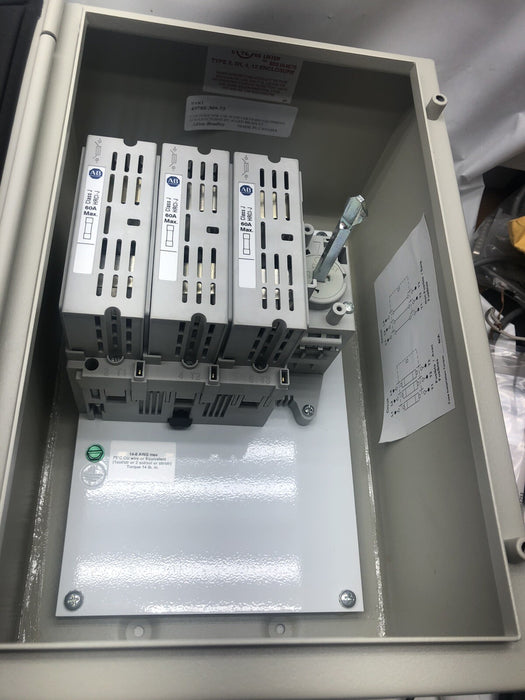 NEW ALLEN BRADLEY 194R DISCONNECT SWITCH 194R-FJ60-1753-PY 60A 3 POLE PN-218670