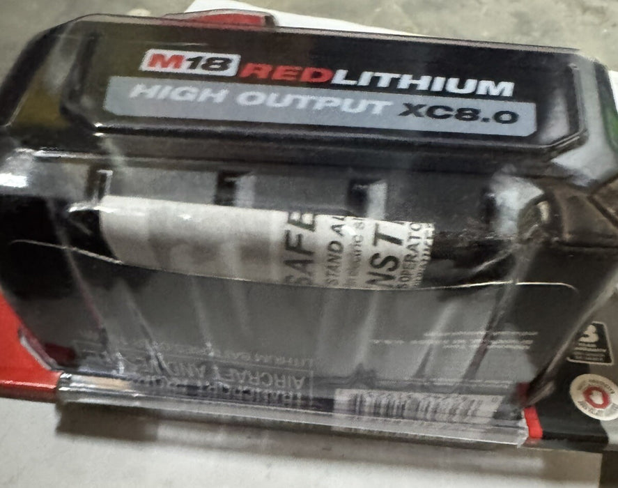 Milwaukee M18 ALTO RENDIMIENTO XC8.0 RED LITHIUM Batería de iones de litio 48-11-1880