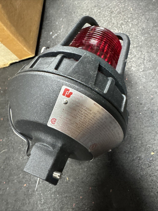 Luz estroboscópica Federal Signal 151XST-120R para áreas peligrosas, roja, 120 V CA