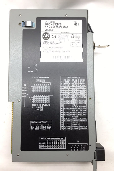 Módulo de procesador Allen Bradley 1785-L30B/E G01 PLC 5 PLC-5