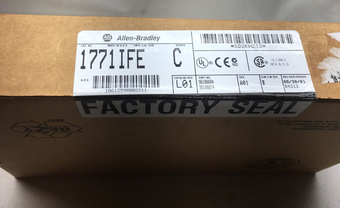 PLC-5 Termeterai Baharu 1771-IFE / C Input Analog Allen Bradley 1771IFE