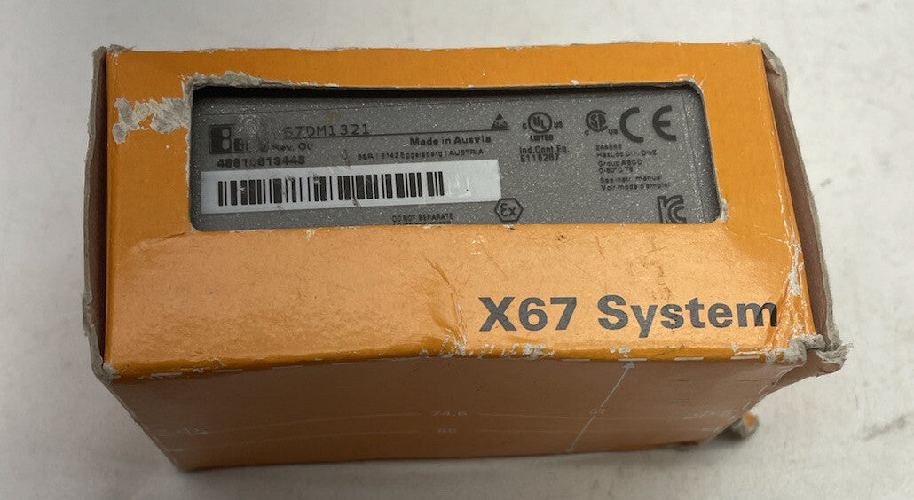 X67DM1321 B&amp;R BnR SISTEMA DE AUTOMATIZACIÓN INDUSTRIAL X67 ENLACE X2X