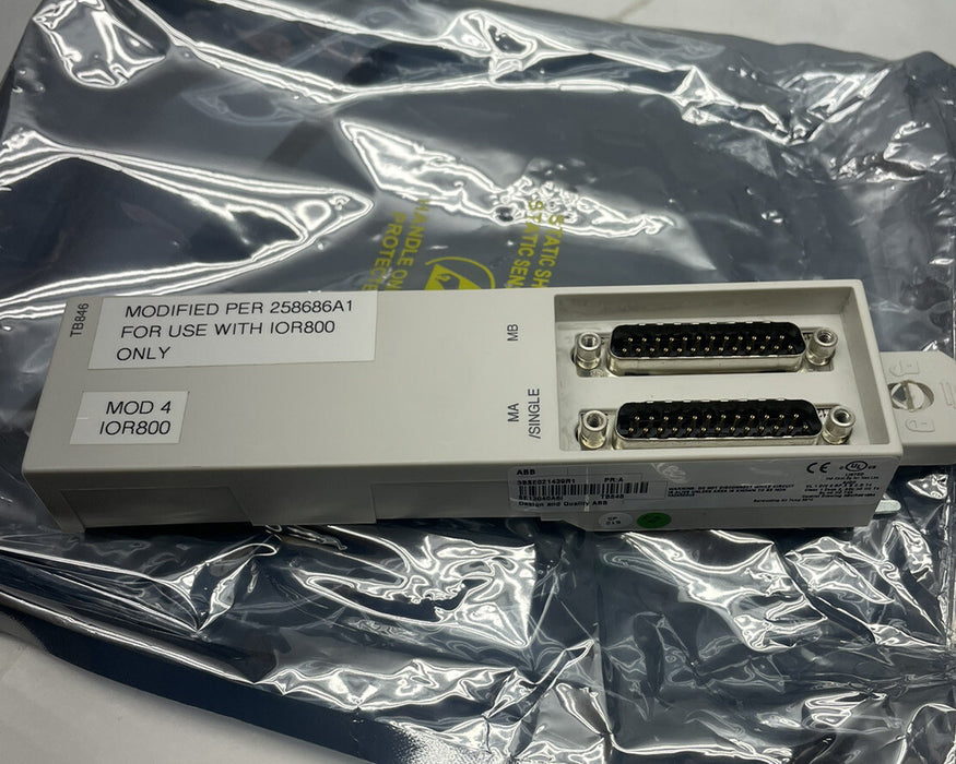 ABB 3BSE021439R1 TB846 S800 Dual Modulebus Inlet Modul