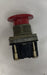 Allen Bradley 800T-D Botón pulsador de cabeza roja 1 NC Rojo FALTAN ARANDELAS Y TUERCA