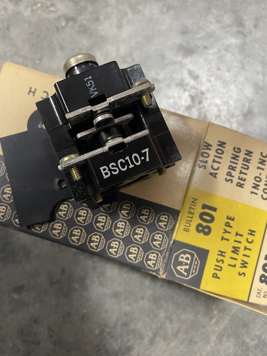 Nuevo conjunto de contacto de interruptor de límite de repuesto Allen Bradley 801-BSC107 BSC10