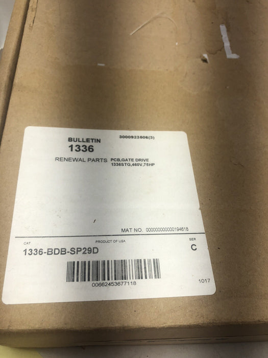 NUEVO Allen Bradley 1336-BDB-SP29D, variador de frecuencia PCB, 1336STG, 460 V, 75 HP, variador de frecuencia