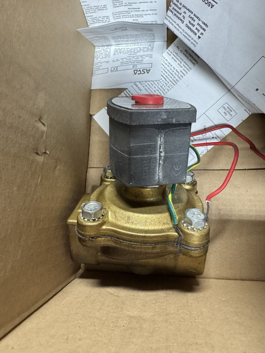 VÁLVULA SOLENOIDE A PRUEBA DE EXPLOSIONES EF8210G054 NUEVA ASCO REDHAT DE 120 V, 2 VÍAS, 1" NC