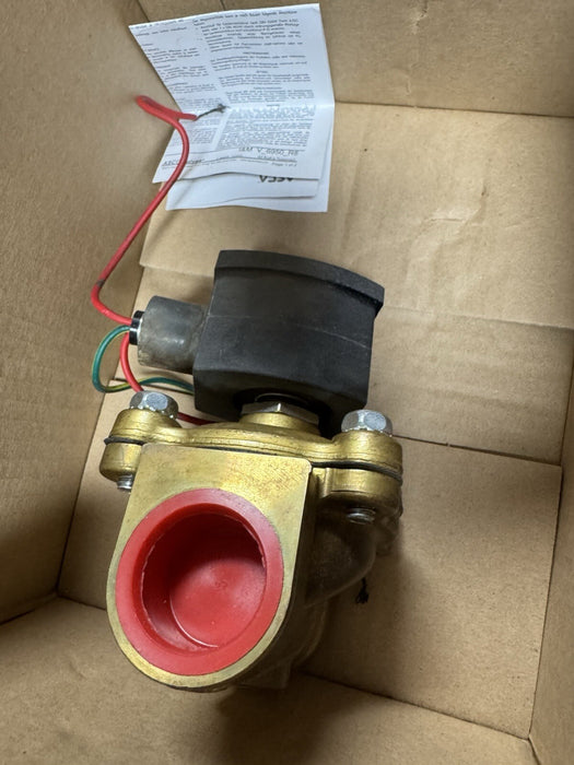 VÁLVULA SOLENOIDE A PRUEBA DE EXPLOSIONES EF8210G054 NUEVA ASCO REDHAT DE 120 V, 2 VÍAS, 1" NC