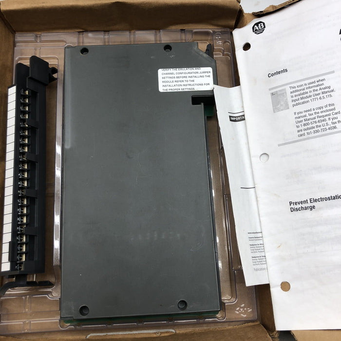 Módulo de entrada analógica PLC-5 1771-IFE C Nuevo en caja Allen Bradley 1771-lFE/C 2008