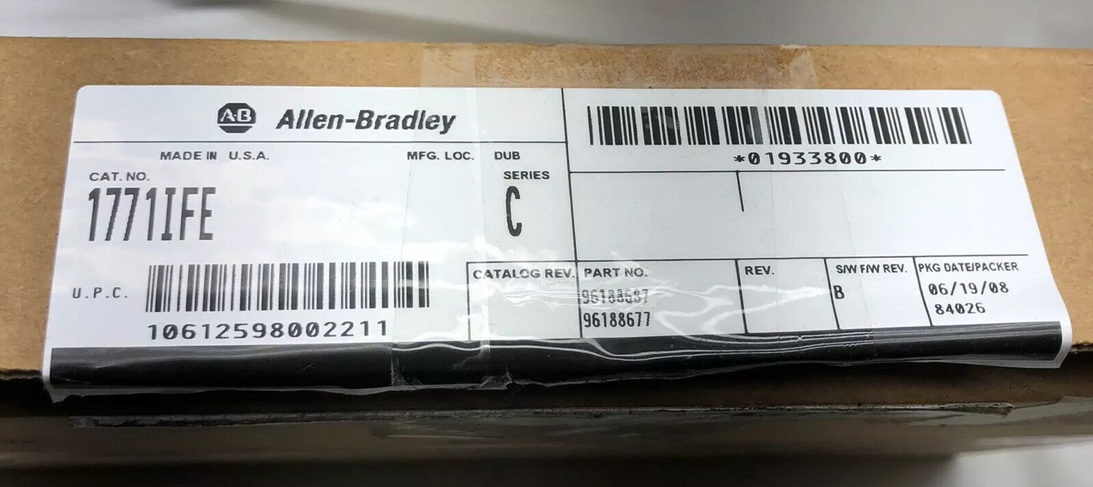 NUEVA entrada analógica 1771-IFE ALLEN BRADLEY 1771-IFE/C NIB 2007-2008