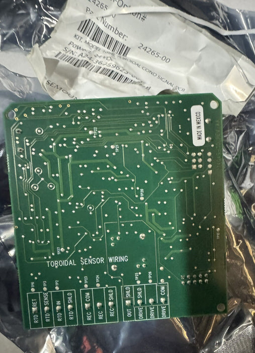 NUEVA PLACA DE SEÑAL DE CONDUCTIVIDAD TOROIDAL EMERSON 24265-00 1056 24265