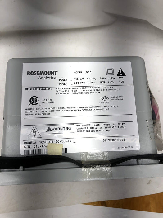 READ NEW ROSEMOUNT ANALYTICAL MODEL 1056 POWER SUPPLY AND BACK HOUSING ONLY