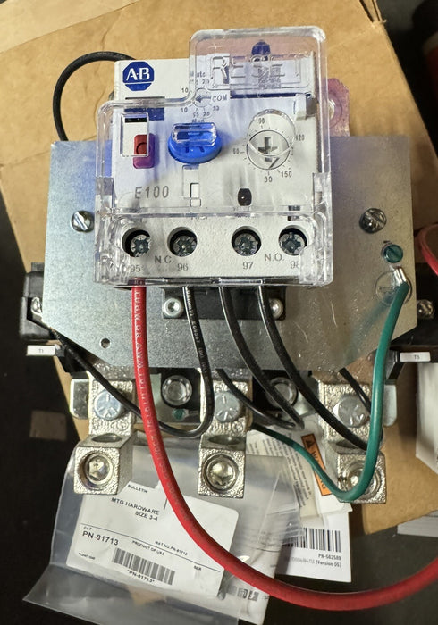 Relé de sobrecarga Allen Bradley 592-1EFHE SER C E1 PLUS, rango de 30 a 150 amperios, nuevo en caja