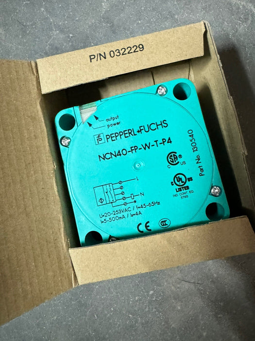 PEFU NCN40-FP-WT-P4 NUEVO INTERRUPTOR DE PROXIMIDAD PEPPERL&amp;FUCHS PEFUNC NCN40
