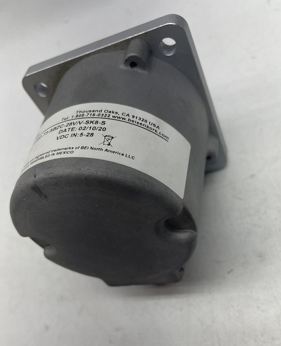 Codificador de sensor BEI ligeramente usado H25D-SS-10,800-T3-ABZC-28V/V-SK8-S N.° de pieza 010051715
