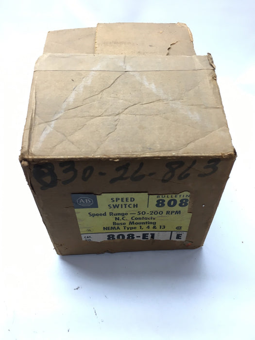 Baharu dalam kotak Asal Allen Bradley 808-E1 Suis Kelajuan Sifar