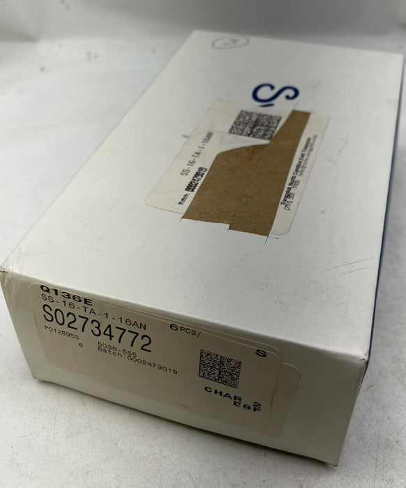 Swagelok SS-TA-1-16AN Keluli Tahan Karat Swagelok