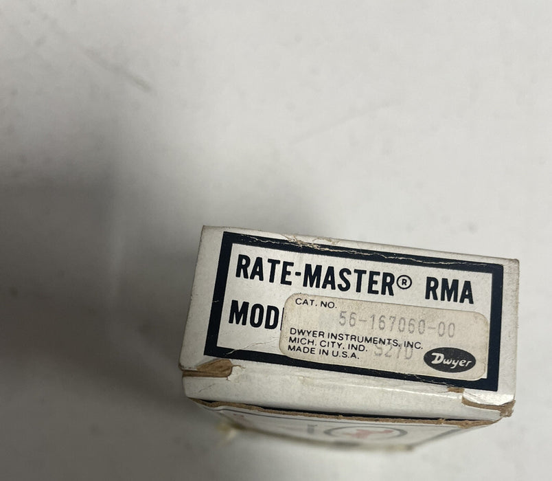 NEW RATE-MASTER NIB 56-167060-00 FLOW METER FROM DYWER  SERIES RMA 0-2 SCFH