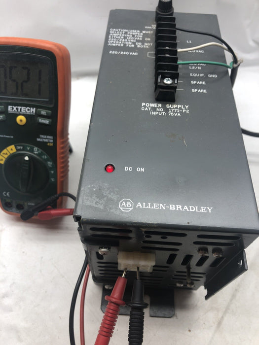 FALTA EL FUSIBLE Y LA TAPA DEL PORTAFUSIBLE 1771-P2 FUENTE DE ALIMENTACIÓN 120/240 VCA 1771 1771P2