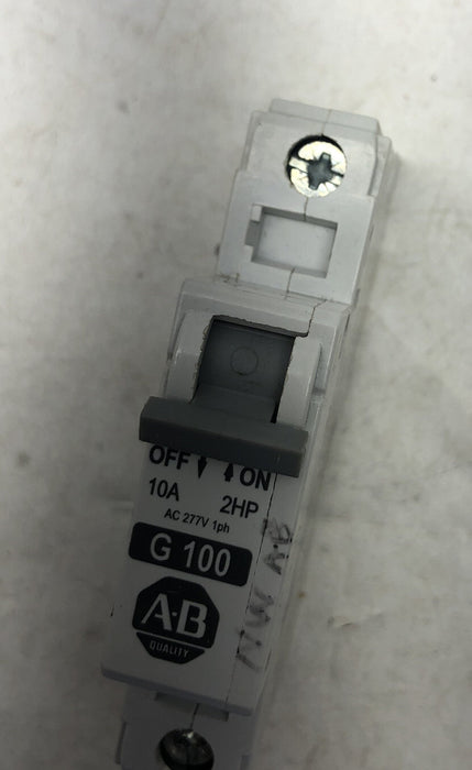 LOTE DE 6 CONTROLADORES DE MOTOR MANUAL ALLEN BRADLEY 1491-CB1 DE 2 HP Y 10 A G 100