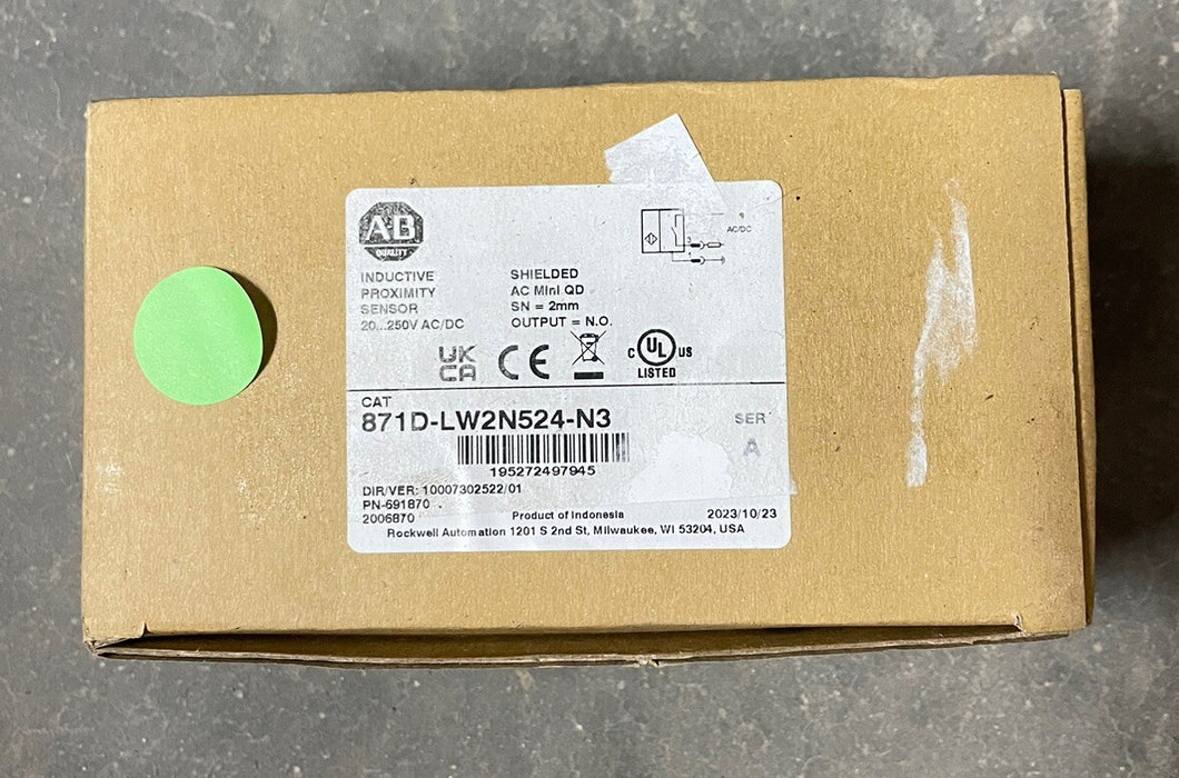 NUEVO SENSOR DE POSICIÓN DE CILINDRO ALLEN BRADLEY 871D-LW2N524-N3 Proximidad PN-691870