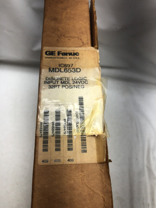 GE FANUC IC697MDL653D SERIE 90-70 ENTRADA LÓGICA DISCRETA MDL 24 VCC 32 PUNTOS POS/NEG