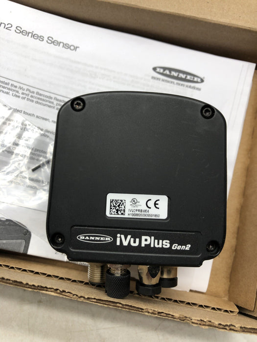 IVU2 iVuPlus Gen2 NUEVO BANNER IVU2PRBW04 90959 SENSOR LECTOR DE CÓDIGO DE BARRAS Cámara BCR