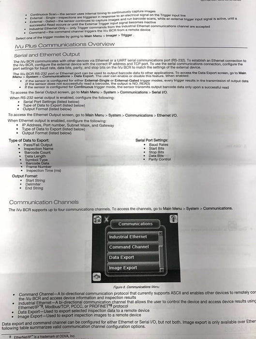 IVU2 iVuPlus Gen2 NUEVO BANNER IVU2PRBW04 90959 SENSOR LECTOR DE CÓDIGO DE BARRAS Cámara BCR