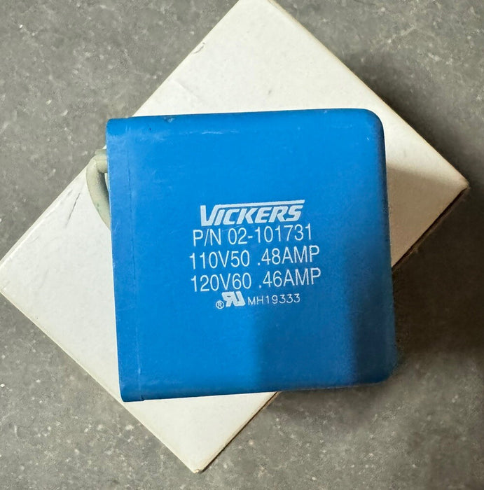 EATON VICKERS BARU 02-101731 02101731 120VAC 60HZ DIRECTIONAL VALVE SOLENOID COIL