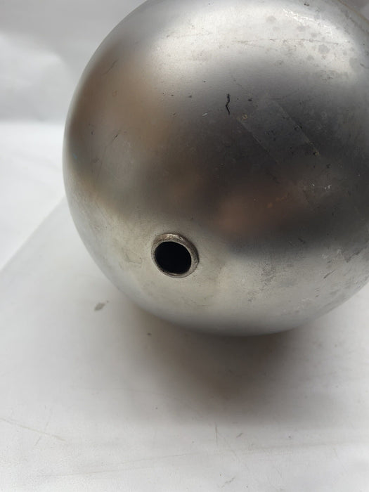 NUEVO FLOTADOR DE ACERO INOXIDABLE DE FORMA OVALADA DE 12" X 7" CON ORIFICIO PARA VARILLA DE 1/2"