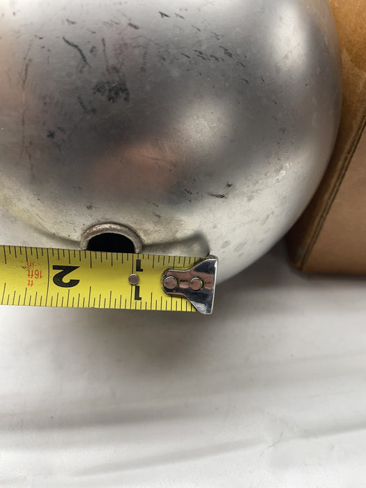 NUEVO FLOTADOR DE ACERO INOXIDABLE DE FORMA OVALADA DE 12" X 7" CON ORIFICIO PARA VARILLA DE 1/2"