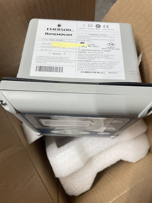 NUEVO 1056-01-20-38-AN ANALIZADOR EMERSON ROSEMOUNT 1056 115/230 VCA CONDUCTIVIDAD PH