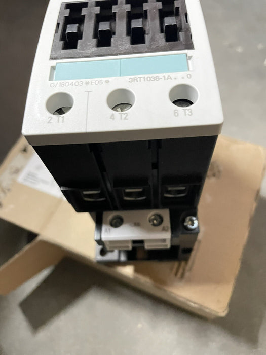 NUEVO CONTACTOR SIEMENS 3RT1036-1AK60 TRIFÁSICO 22KW NIB