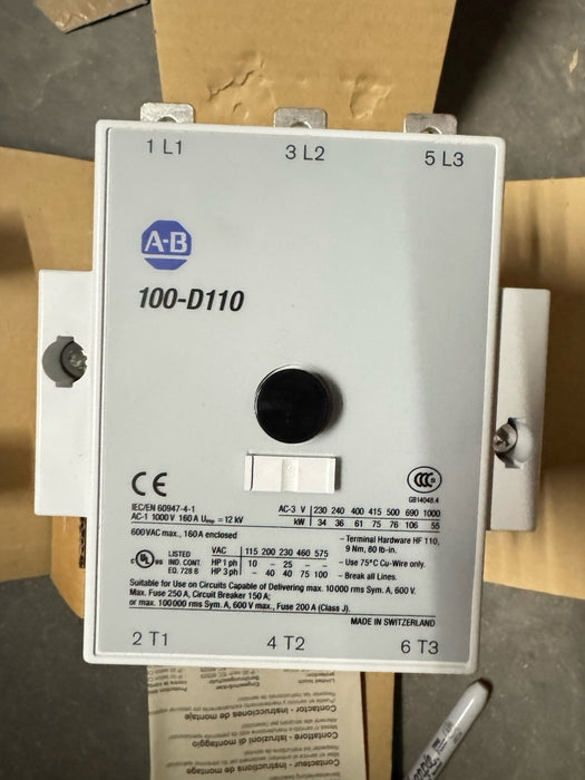 ALLEN BRADLEY 100-D110D11 / 100D110D11 BARU DALAM KOTAK ASAL CONTACTOR