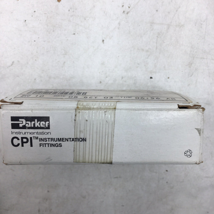 NUEVA CAJA DE 10 PIEZAS PARKER CPI 8 PNZ-SS 1/2" TAPA/TAPÓN 8-PNZ-SS SELLADO