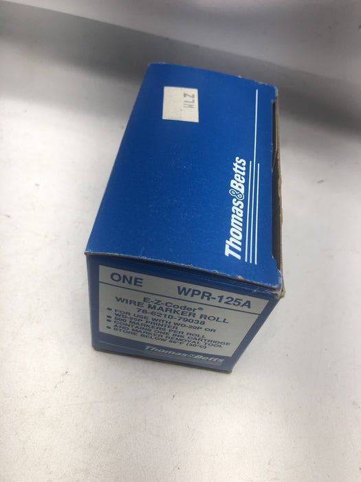 NUEVO ROLLO DE MARCADOR DE CABLES EZ-CODER WPR-125A PARA WD-20P O WD-25P ROLLO DE 500 UNIDADES