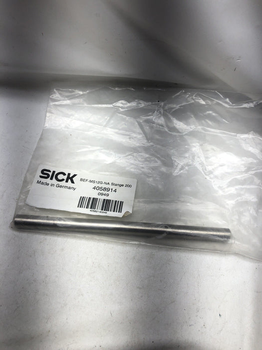CANT. 1 BARRA DE MONTAJE RECTA NUEVA SICK DE 200 MM DE ACERO INOXIDABLE BEF-MS12G-NA 4058914