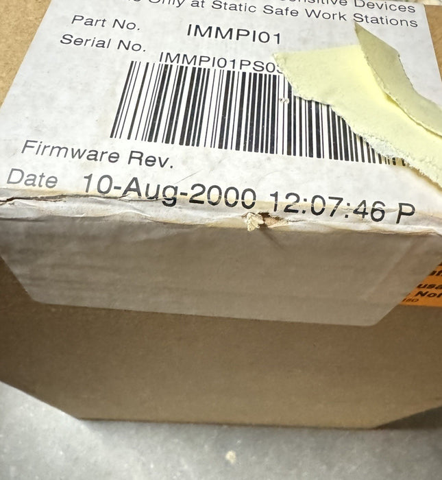 SEALED IMMPI01MULTIFUNCTION PROCESSOR Asea Brown  ABB Bailey Controls Infi 90