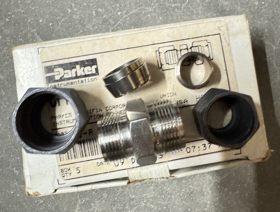 KOTAK BARU 1 PARKER 10-8-HBZ-SS CPI COMPRESSION UNION 5/8" TIUB X 1/2" TIUB