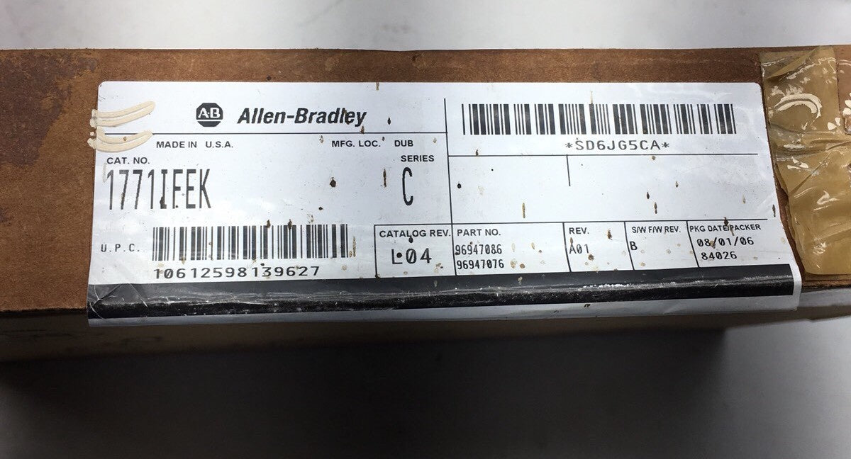 Nuevo revestimiento conformado 1771-IFEK Allen Bradley 1771-lFEK/C Entrada analógica NIB AB
