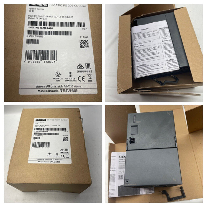NUEVO 2019 6ES7305-1BA80-0AA0-0AB0 SIEMENS SIMATIC PS 305 EXTERIOR SALIDA 24 VCC