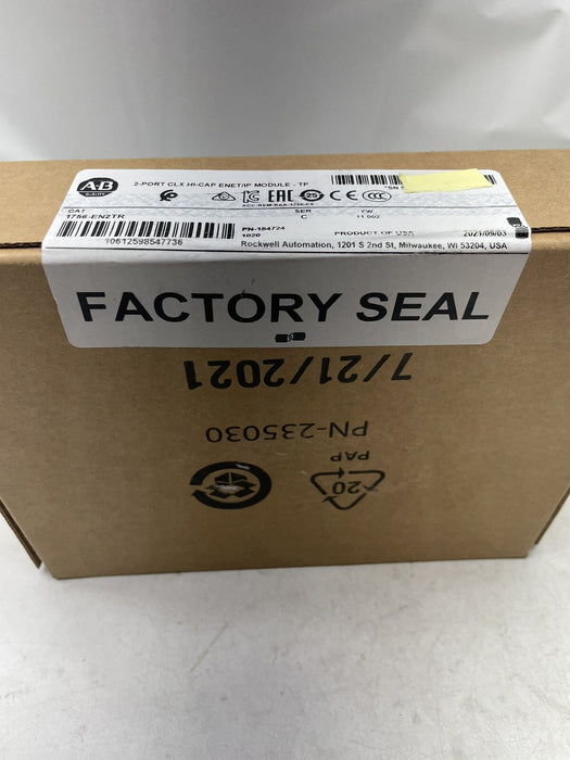 Nuevo 1756-EN2TR Sellado Allen Bradley Serie C FW 11.002 ControlLogix 2021