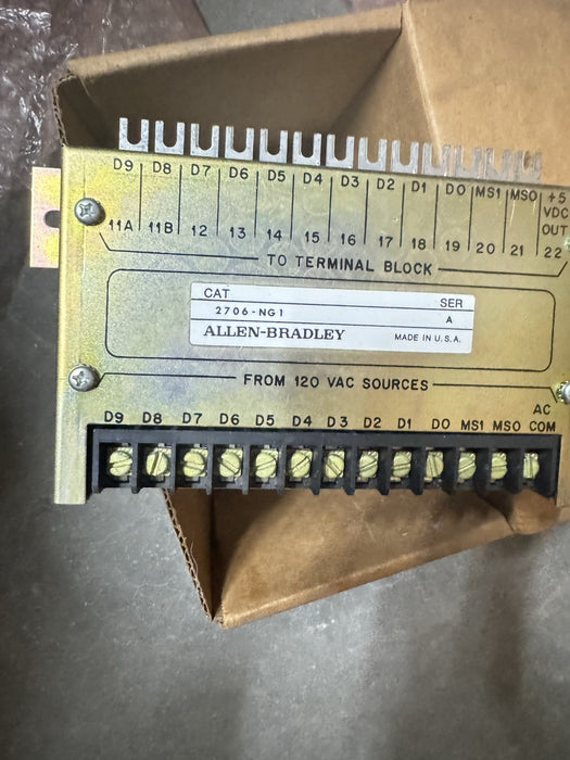 Convertidor de entrada paralelo Allen-Bradley 2706-NG1, 120 V, accesorio Dataliner 2706