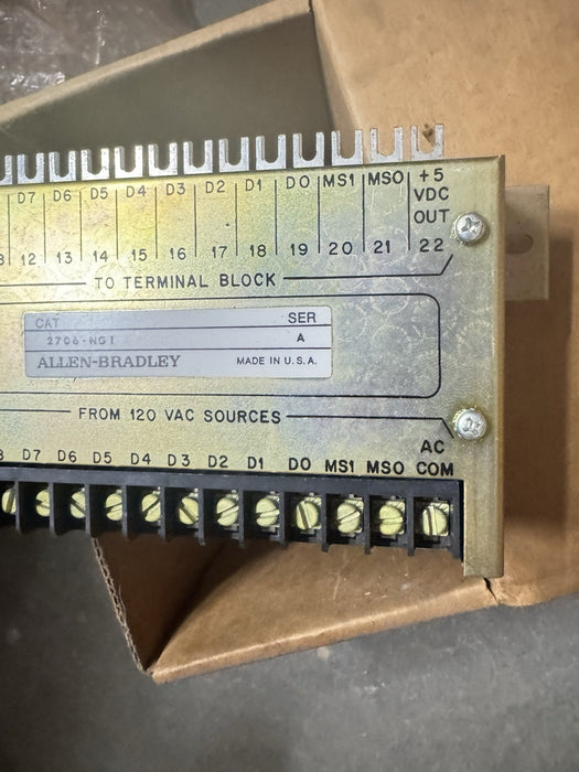 Convertidor de entrada paralelo Allen-Bradley 2706-NG1, 120 V, accesorio Dataliner 2706