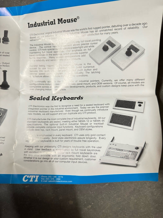 Ratón/joystick industrial CTI Electronics H80P9-3B H80XX