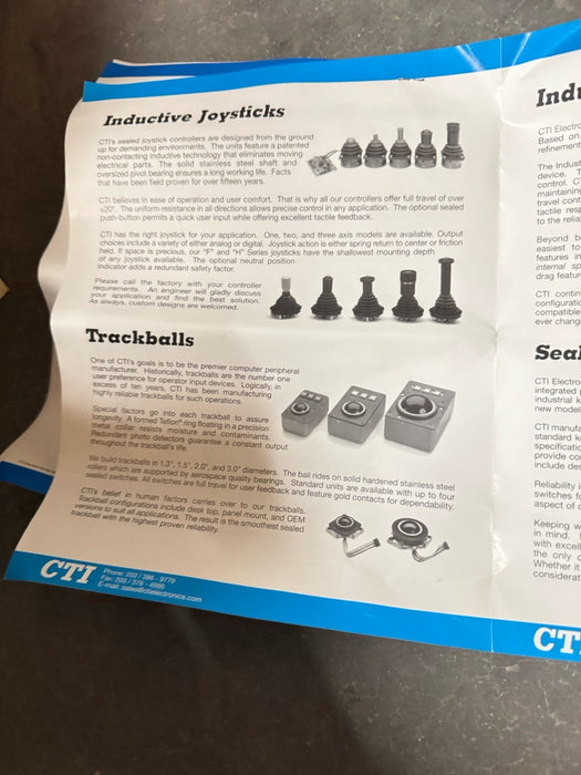 Ratón/joystick industrial CTI Electronics H80P9-3B H80XX
