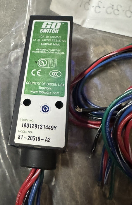 Interruptor de proximidad magnético TOPWORX 81-20516-A2 de 600 V CA 8120516 NNB