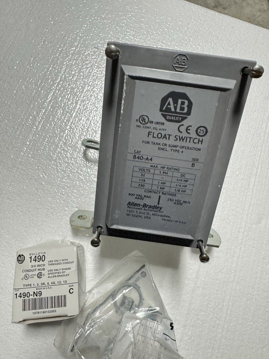 840-A4 NEW ALLEN BRADLEY FLOAT SWITCH NNB